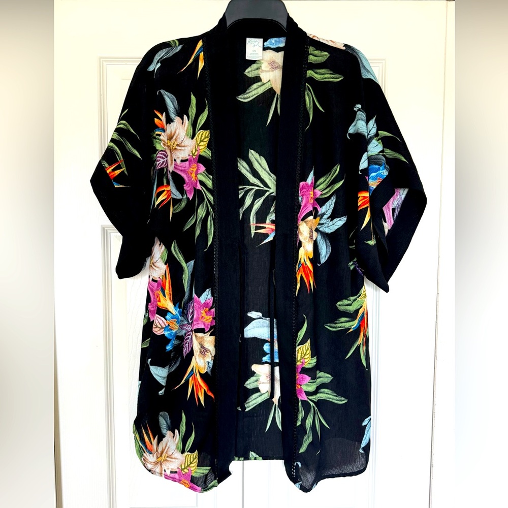 Kona Sol beach kimono coverup size S/M, LIKE NEW